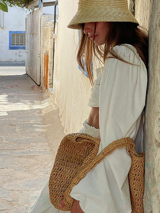 Square Neck Puff Sleeve Two Piece Skirt Set