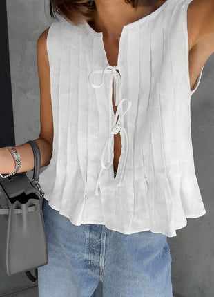 Cotton Loose Shirt Shorts Two Piece Set