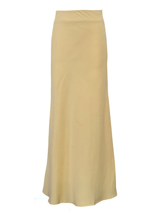 High Waist Satin Mermaid Long Maxi Skirt