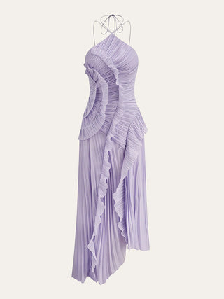 Strapless Draped High Slit Bodycon Maxi Dress（副本）