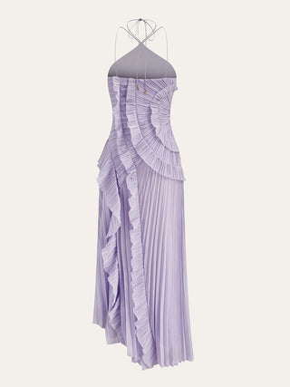 Strapless Draped High Slit Bodycon Maxi Dress（副本）