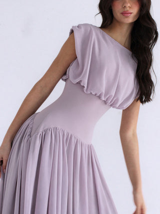 Elegant Cap Sleeve Formal Party Maxi Dress
