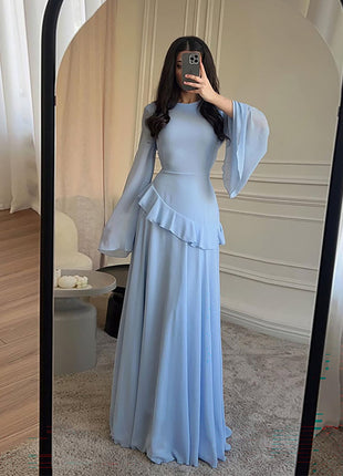 Innocent Seduction Slim-Fit Long-Sleeve Dress