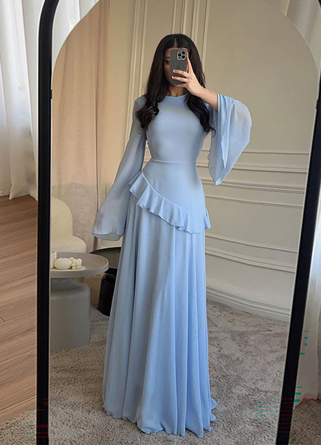 Innocent Seduction Slim-Fit Long-Sleeve Dress