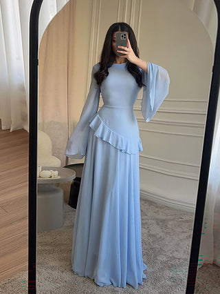 Innocent Seduction Slim-Fit Long-Sleeve Dress