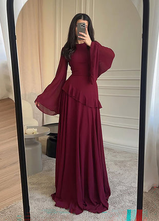 Innocent Seduction Slim-Fit Long-Sleeve Dress