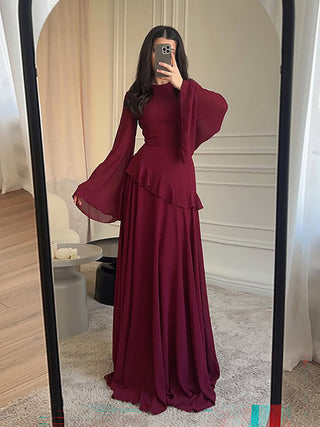 Innocent Seduction Slim-Fit Long-Sleeve Dress