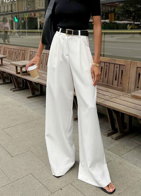 High-Waisted Versatile Simple Casual Pants