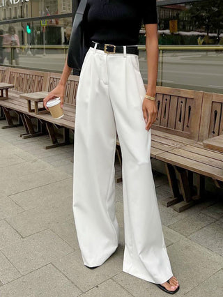 High-Waisted Versatile Simple Casual Pants