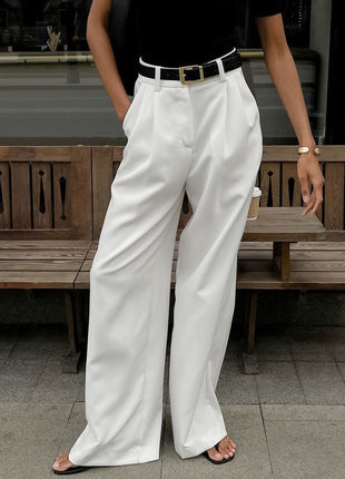 High-Waisted Versatile Simple Casual Pants