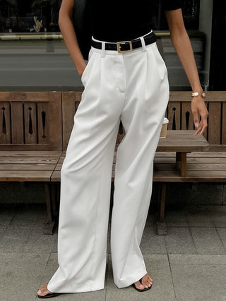 High-Waisted Versatile Simple Casual Pants