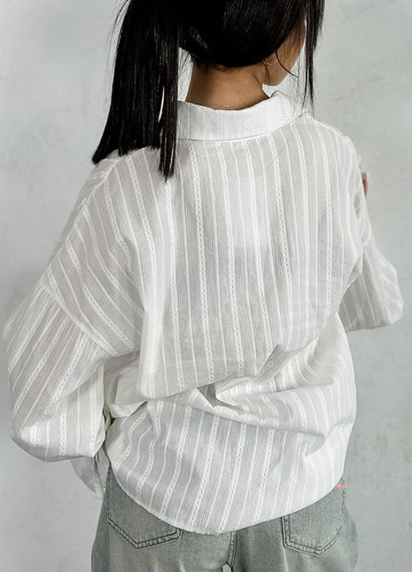 Women's Jacquard with Flared Sleeves Blouse