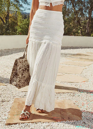 Simple & Relaxed Lace Vacation Skirt