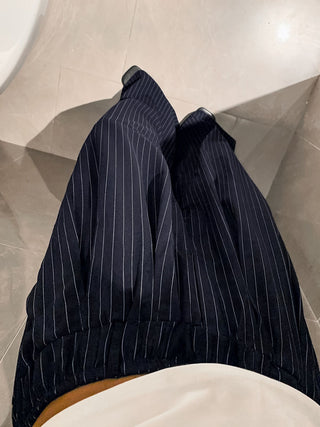 Women's Retro Striped Loose-Fit High-Waisted Wide-Leg Pants