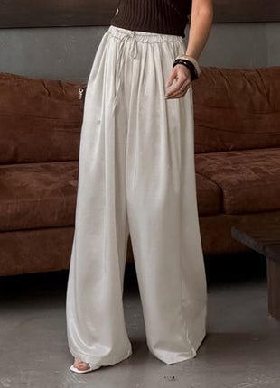 Women's Satin Loose-Fit Casual Pants