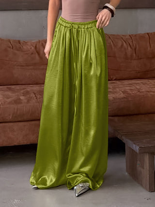 Women's Satin Loose-Fit Casual Pants