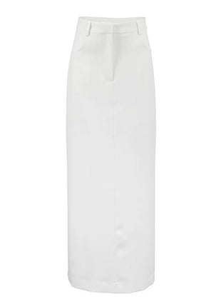 Elegant Straight-Cut Casual Skirt