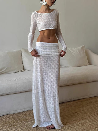 Sexy Lace Skirt Set