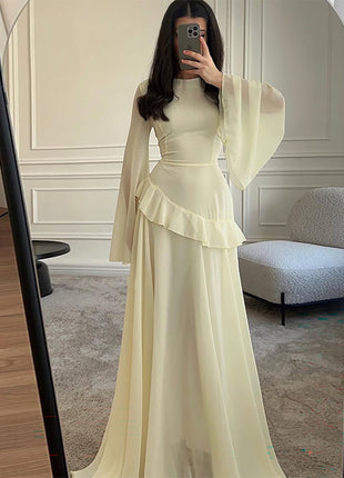 Innocent Seduction Slim-Fit Long-Sleeve Dress