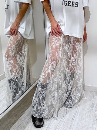 Sheer Lace Skirt