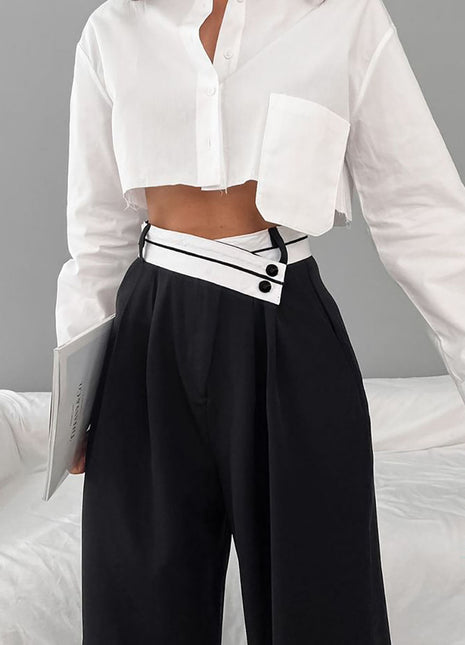 Women's Casual Color-Block Suit Pants