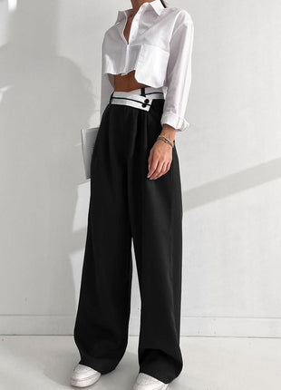 Women's Casual Color-Block Suit Pants