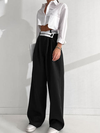 Women's Casual Color-Block Suit Pants