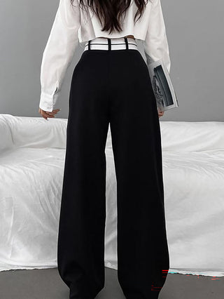 Women's Casual Color-Block Suit Pants