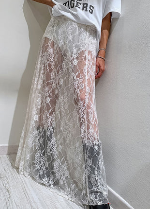 Sheer Lace Skirt